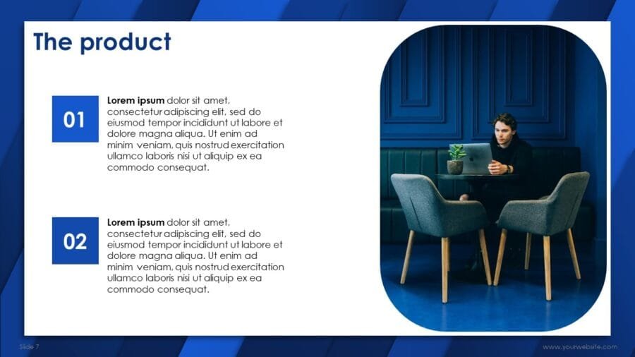 Blue Abstract Business | SlidesBrain
