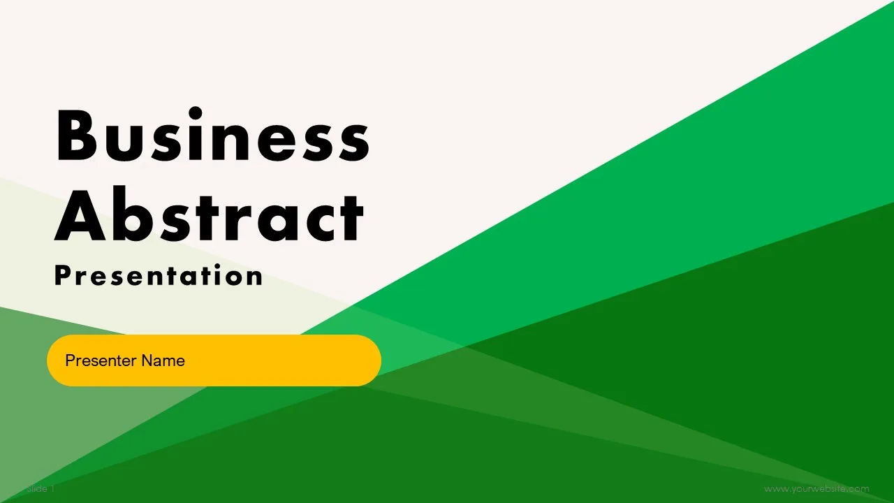 Business Abstract Template