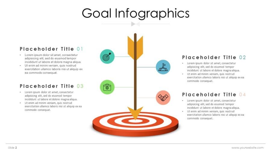 Goals Infographic | SlidesBrain