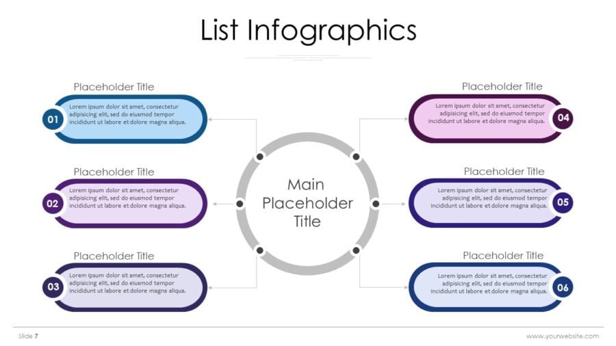 List Infographics | SlidesBrain