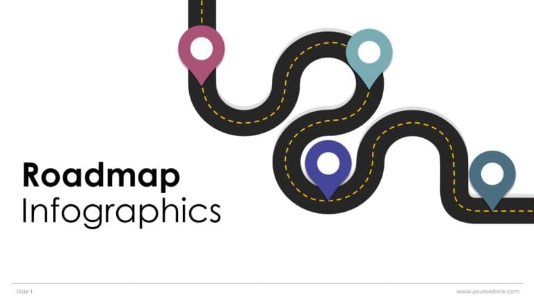 Road Map Infographics SlidesBrain - Road Map Infographics 1 768x432 
