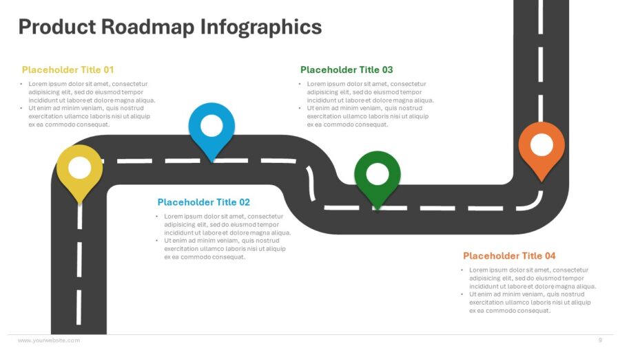 Product Roadmap Infographics - Slidesbrain Ltd