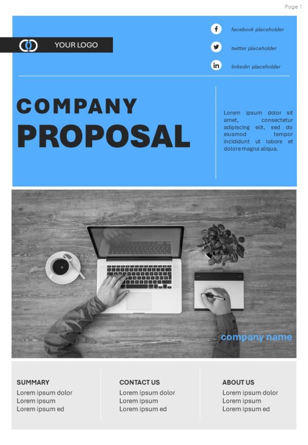 Company Proposal Presentation Template