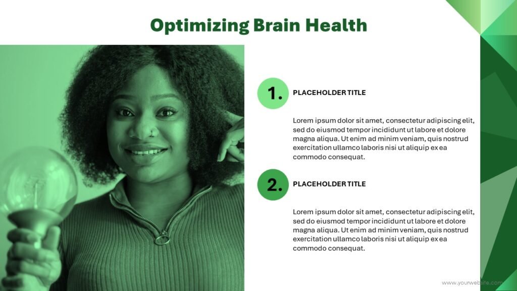 Free Brain Power Geometric Ppt Template Slidesbrain