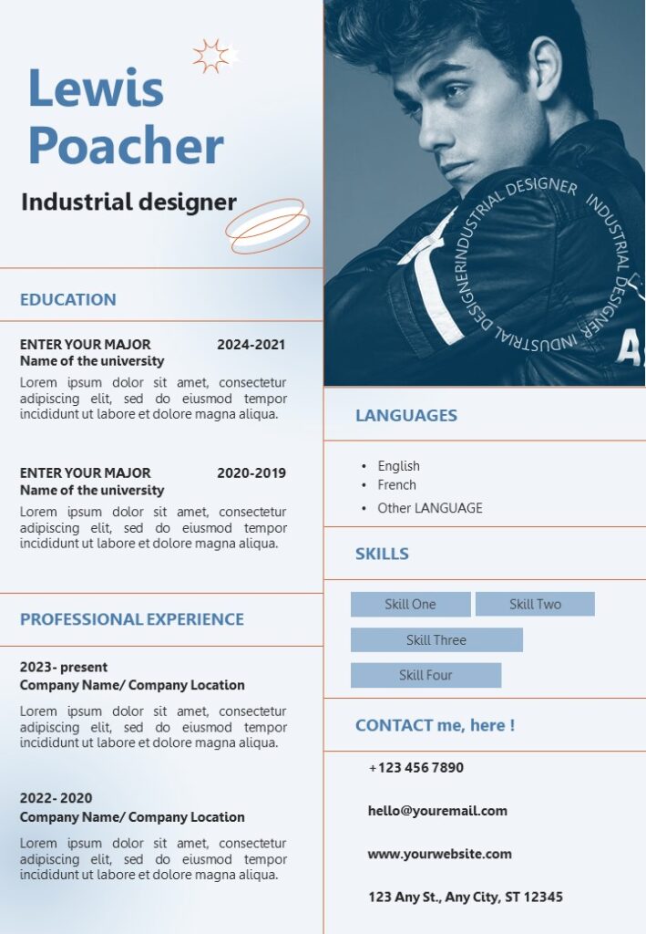 Industrial Designer Resume Presentation and Google Slides