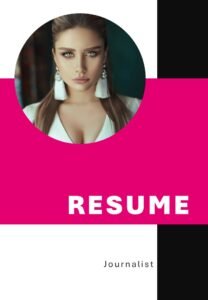 Journalist Pink Resume Presentation and Google Slides