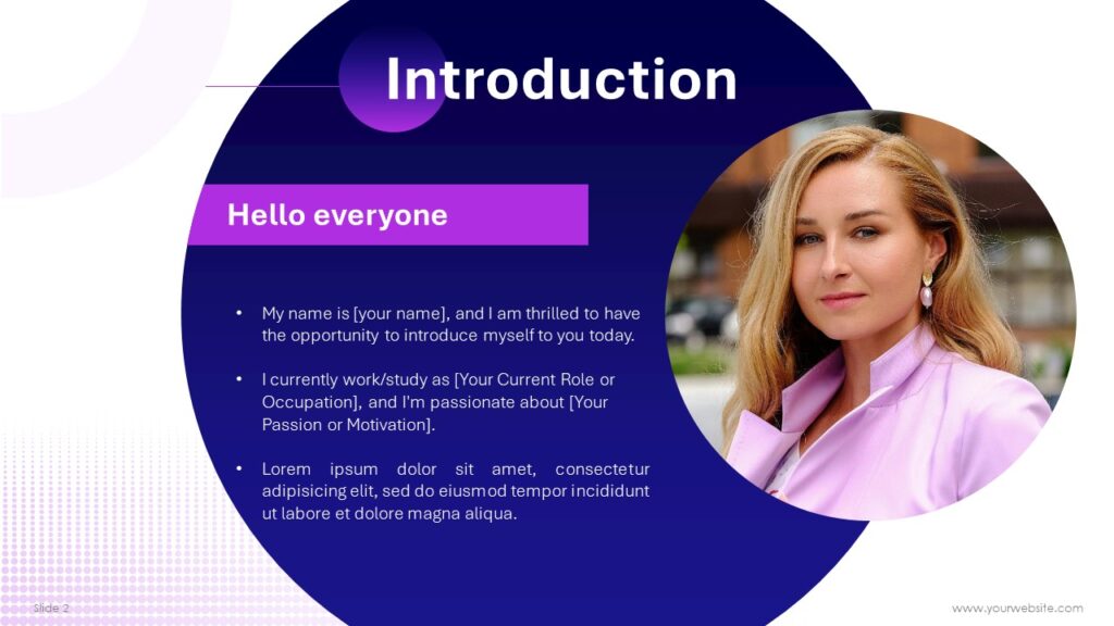 Self Introduction Template | SlidesBrain
