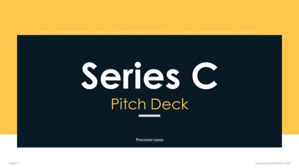 Series C Pitch Deck Presentation Template