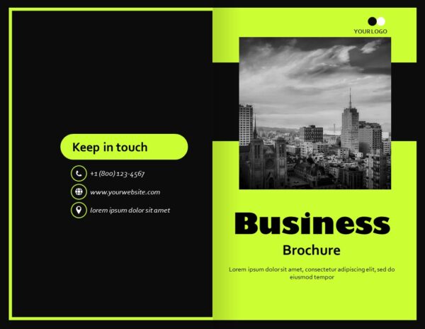 Modern Business Bifold Brochure PPT