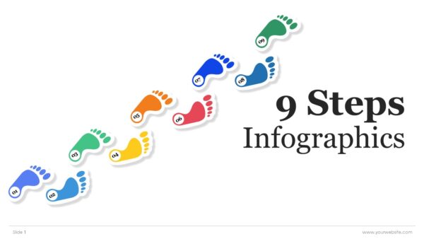 9 Steps Infographics Presentation Template