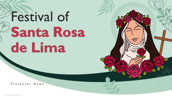 Festival of Santa Rosa de lima Presentation Template
