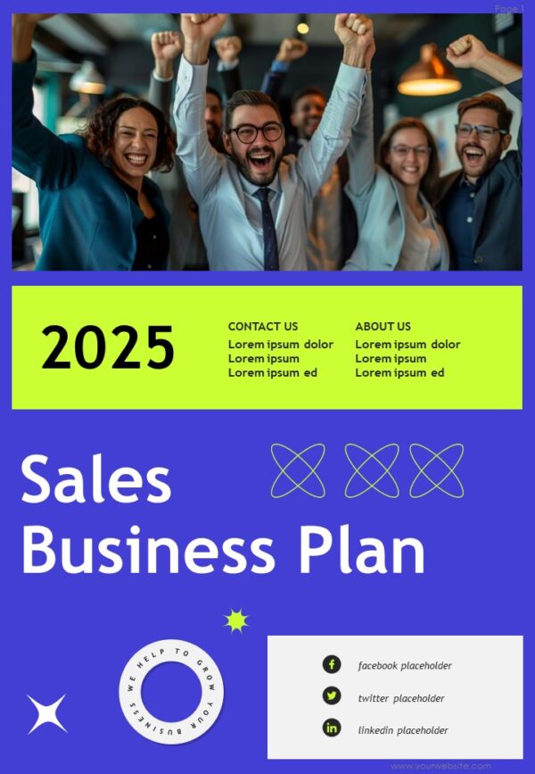 Sales Business Plan Noen Modern Presentation Template