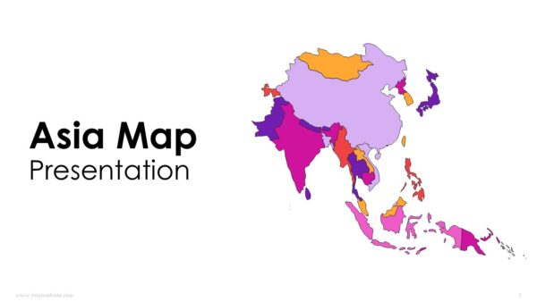 Asia Map Presentation Templates