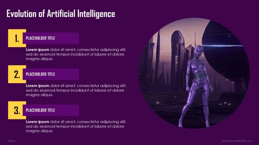Evolution of Artificial Intelligence PowerPoint Templates and Google Slides