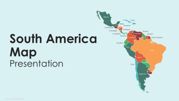 South America Map Presentation Templates