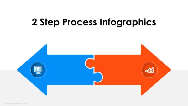 2 Step Process Infographics Templates