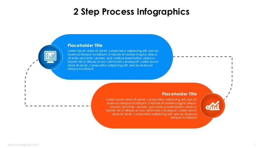 2 Step Process Infographics Templates and Google Slides