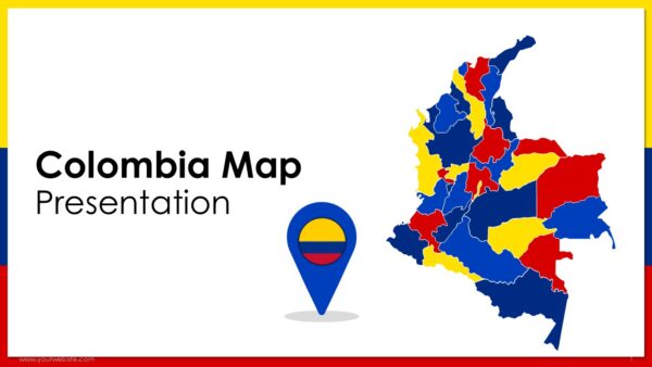 Colombia Map Presentation Templates