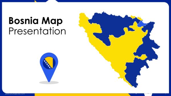 Bosnia Map Presentation Templates