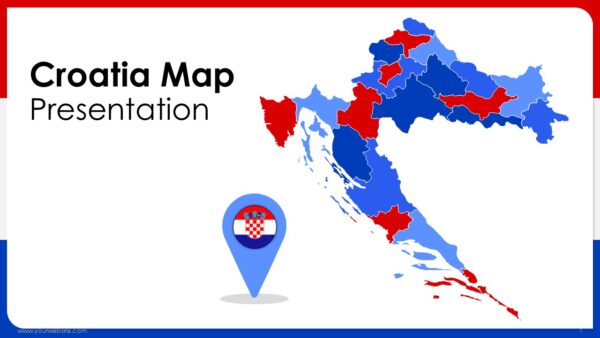 Croatia Map Presentation Templates