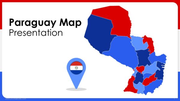 Paraguay Map Presentation Templates