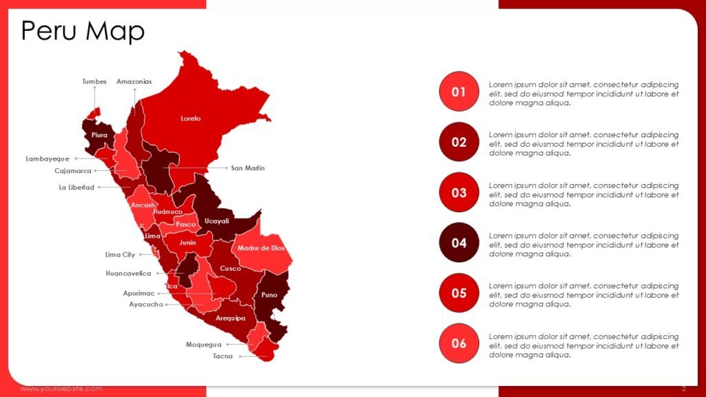 Peru Map Presentation Templates And Google Slides Themes
