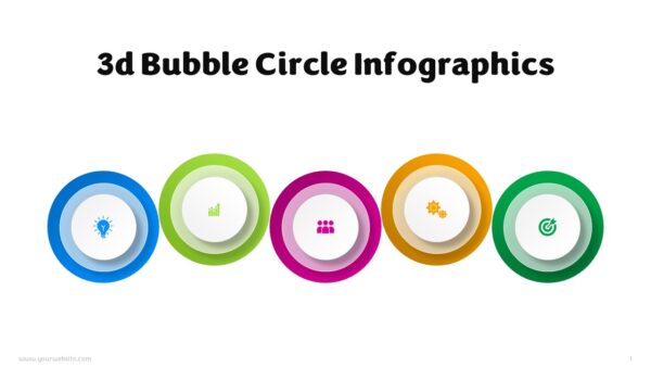 3d Bubble Infographics Powerpoint Template