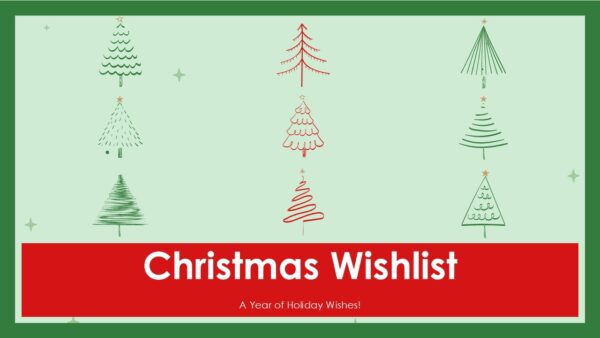 Christmas Wishlist PowerPoint Template and Google Slides