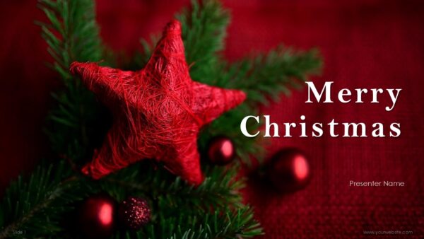 Free Merry Christmas Google Slides and PowerPoint template