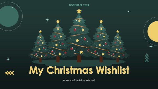 My Christmas Wishlist PowerPoint Template and Google Slides