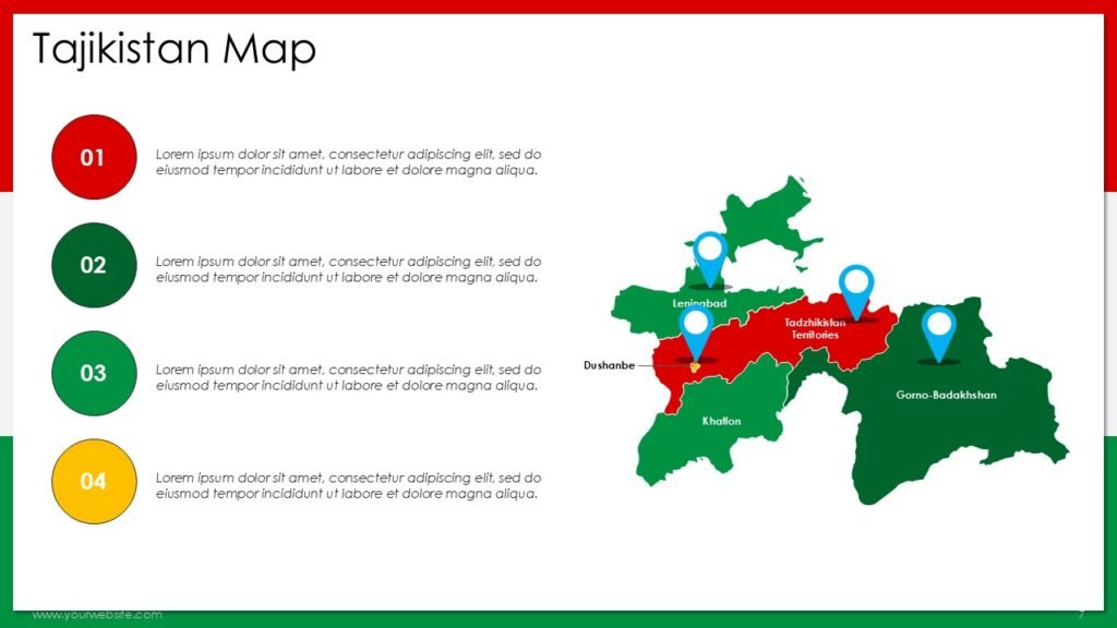 Tajikistan Map Presentation Templates & Google Slides