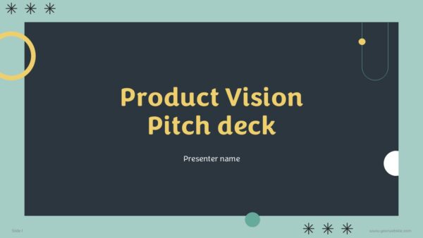 Product Vision Pitch deck Presentation