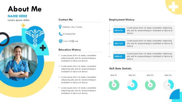 Doctor About Me Slide Presentation Template