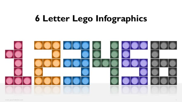 Lego 6 Letters Infographics PowerPoint and Google Slides