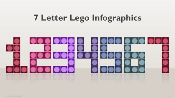 Lego 7 Letters Infographics PowerPoint and Google Slides