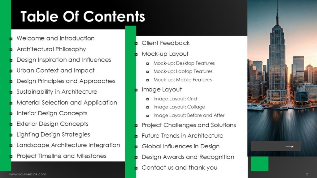 Architecture Designing Spaces Presentation Templates
