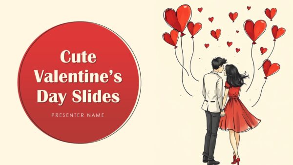 Cute Valentines Day Slides Presentation Template