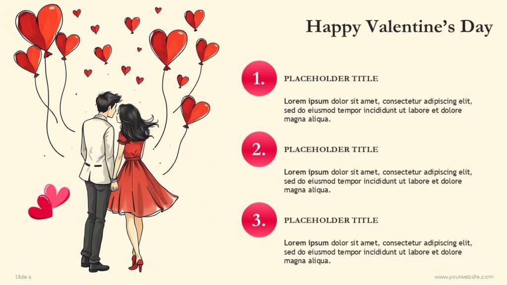 Happy Valentines Day Presentation PowerPoint Templates