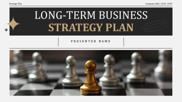 Long Term Business Strategy Plan Presentation Template