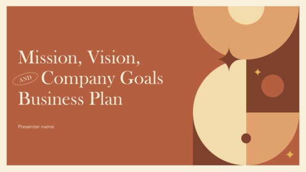 Mission Vision and Company Goals Business Plan Presentation Template