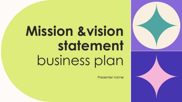 Mission and Vision Statement Business Plan Presentation Template