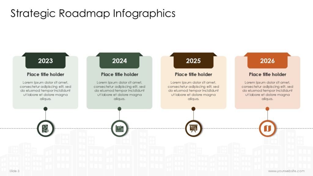 Strategic Roadmap Infographics PowerPoint Templates