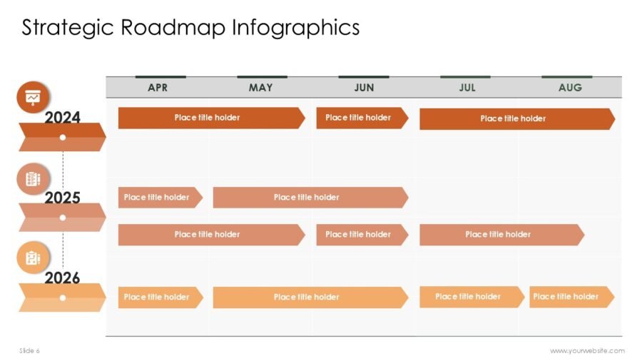 Strategic Roadmap Infographics PowerPoint Templates