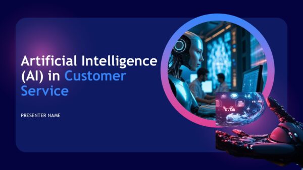 Artificial Intelligence AI in Customer Service Presentation Template