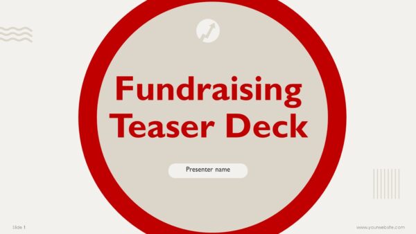 Fundraising Teaser Deck Template Presentation