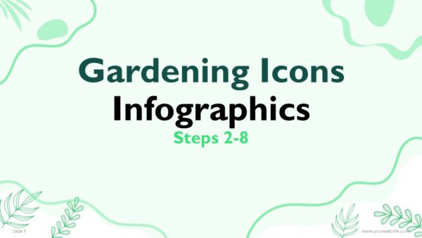 Gardening Icons 2 to 8 Steps PowerPoint Infographics