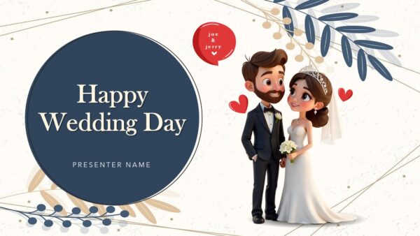 Happy Wedding Day Slides Presentation Template