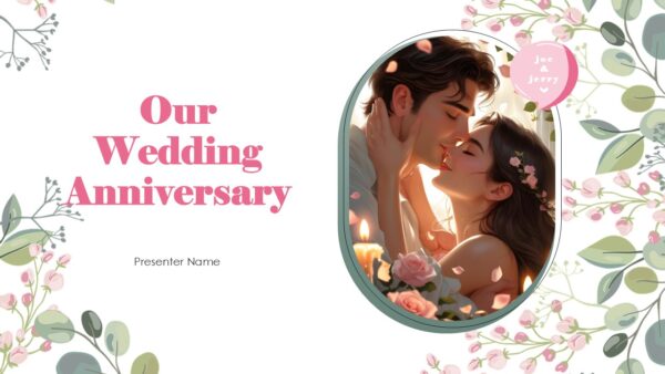 Our Wedding Anniversary Slides Presentation Template