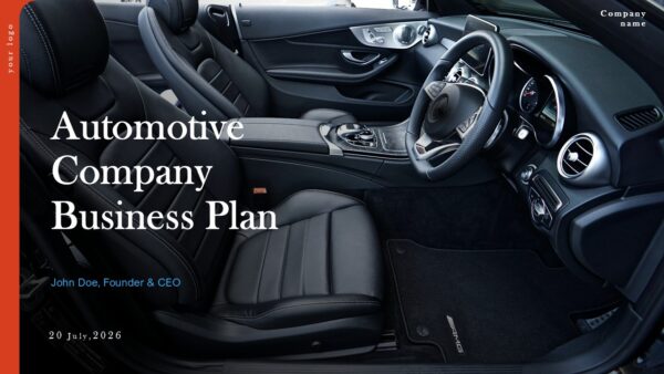 Automotive Company Business Plan PowerPoint Presentation