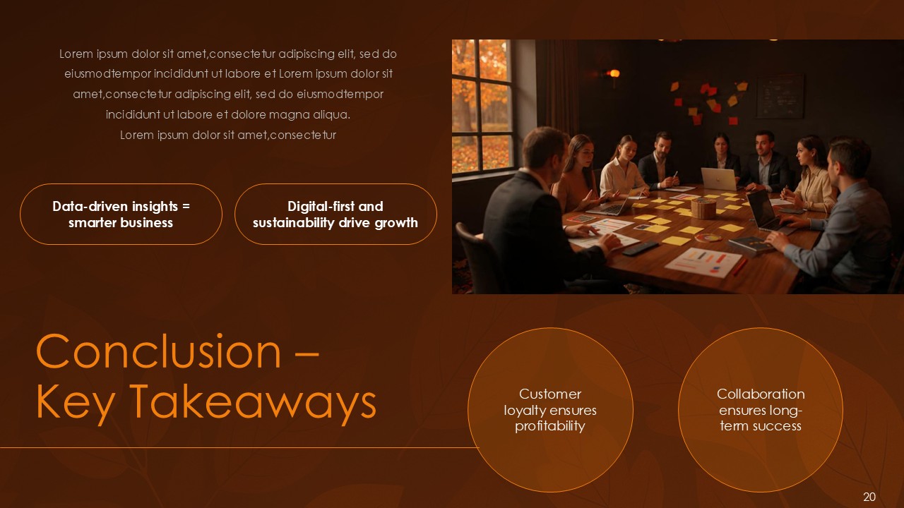Autumn Business Insights Strategies for Growth and Success PPT